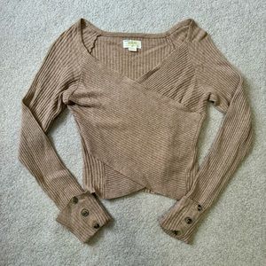 Maeve by Anthropologie Surplice Sweater